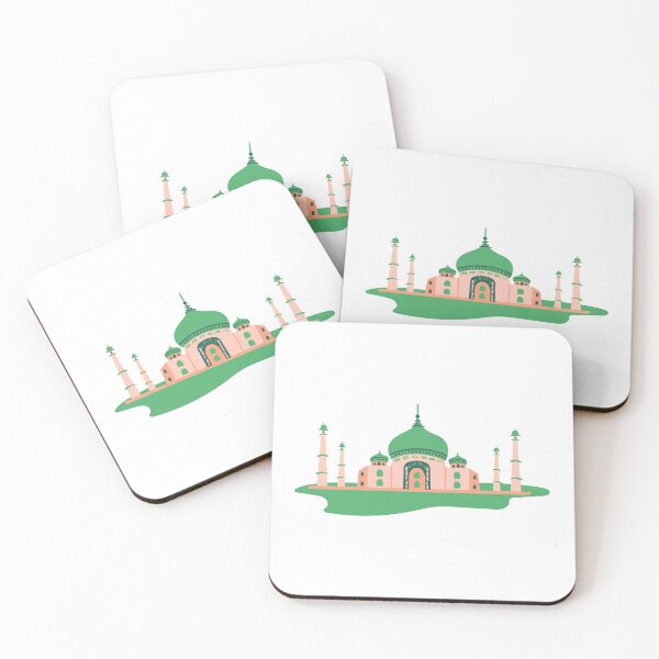 Item preview, Colorful Hand-Drawn Taj Mahal India World Landmark designed and sold by MIDDLX.