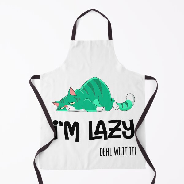 Item preview, I'm Lazy cat - Deal with it! - designed and sold by alfa-rouk.