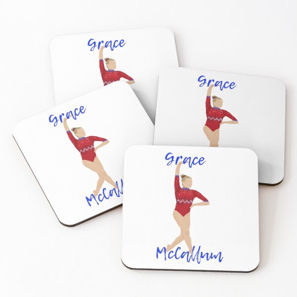 Item preview, Grace McCallum - Red Leo Gymnastics art with Name designed and sold by Cherries4.