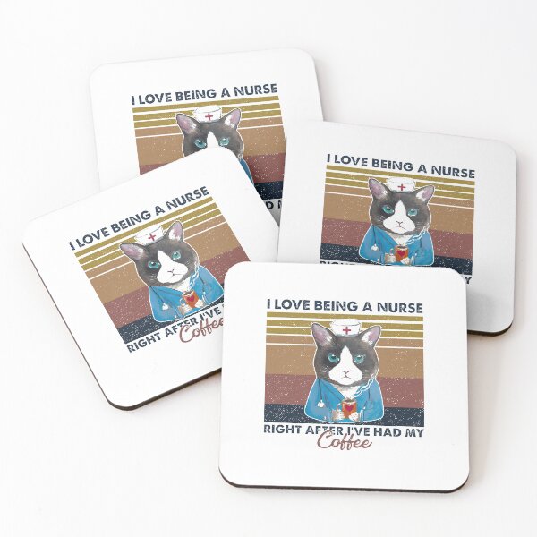 Item preview, MOUSE I LOVE BEING A NURSE RIGHT AFTER I'VE HAD MY COFFEE VINTAGE designed and sold by Audrinashop.