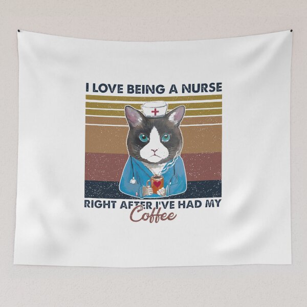 Item preview, MOUSE I LOVE BEING A NURSE RIGHT AFTER I'VE HAD MY COFFEE VINTAGE designed and sold by Audrinashop.