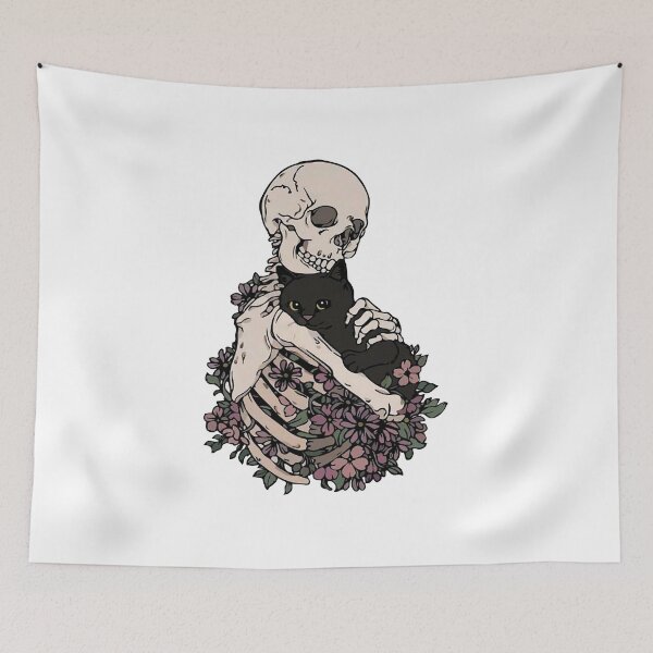Item preview, SKELLINGTON HUG CAT designed and sold by Audrinashop.