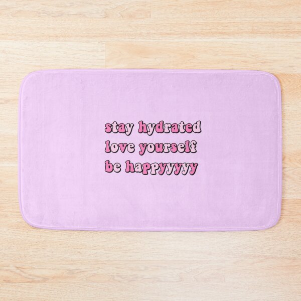 Item preview, Stay hydrated love yourself be happy sticker designed and sold by Zubiaxoo.
