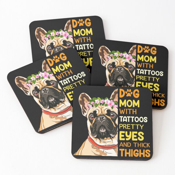 Item preview, Dog mom with tattoos pretty eyes and thick thighs designed and sold by pnkpopcorn.