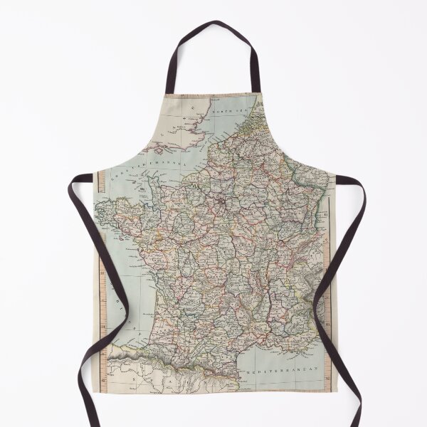 Item preview, Old France Map (1850) Vintage French Country Atlas designed and sold by BravuraMedia.