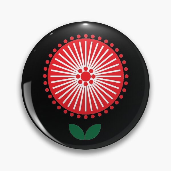 Item preview, Blommor {Scandinavian Flower on black   designed and sold by Yellow-Studio.