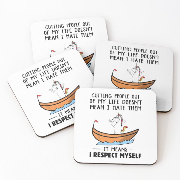 Item preview, UNICORN CUTTING PEOPLE OUT OF MY LIFE designed and sold by Audrinashop.