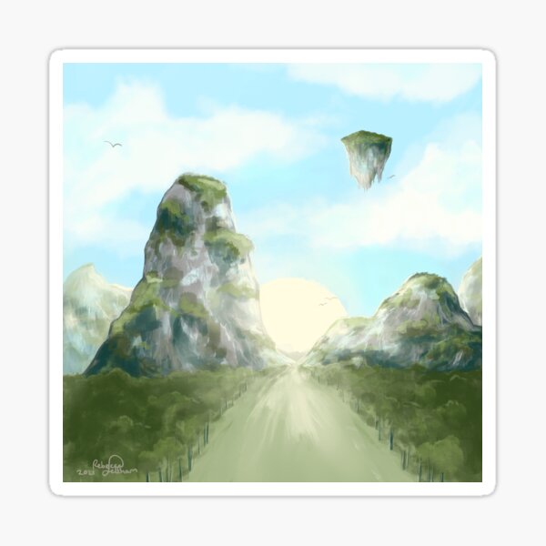 Mountain Peaks Sticker