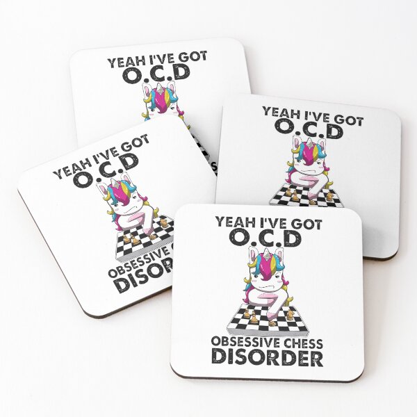 Item preview, UNICORN YEAH I'VE GOT O.C.D OBSESSIVE CHESS DISORDER designed and sold by Audrinashop.