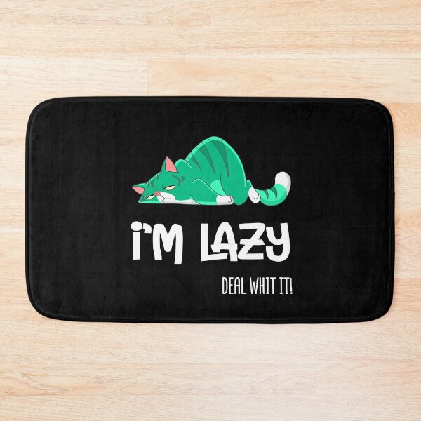 Item preview, I'm Lazy cat - Deal with it! -  designed and sold by alfa-rouk.