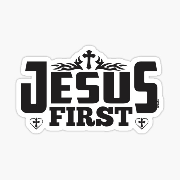 keep-jesus-first-christian-bible-inspired-design-sticker-for-sale-by