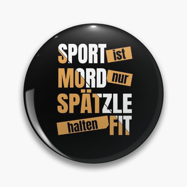 Item preview, Sport Is Murder - Only Spaetzle Keep Fit - Swabia designed and sold by Schwaben Designs.