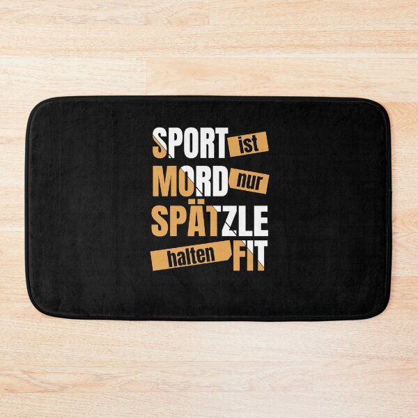 Item preview, Sport Is Murder - Only Spaetzle Keep Fit - Swabia designed and sold by Schwaben Designs.