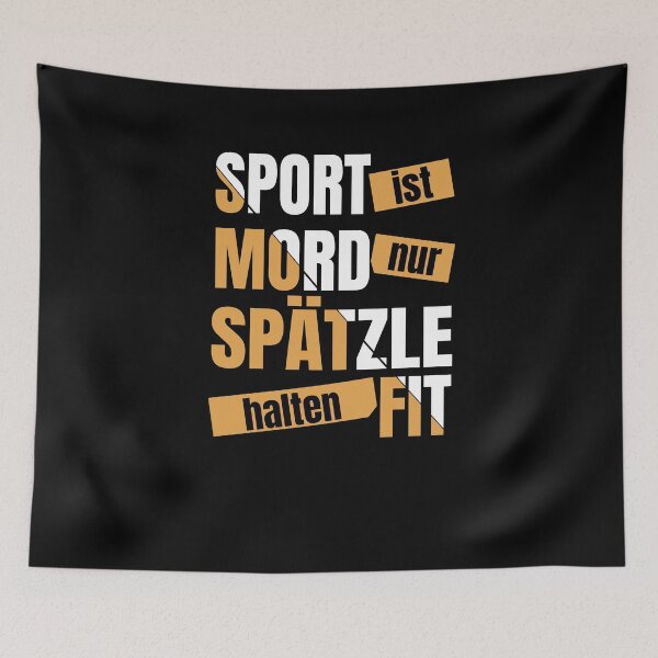 Item preview, Sport Is Murder - Only Spaetzle Keep Fit - Swabia designed and sold by Schwaben Designs.
