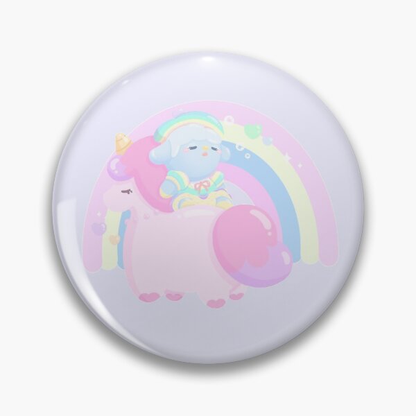 Item preview, Rainbow Animal Islander villager on a unicorn designed and sold by Bulbapixell.
