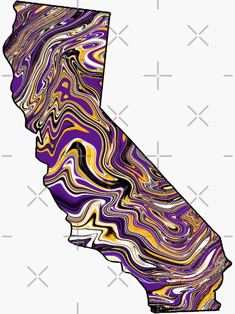 Lakers California Sticker