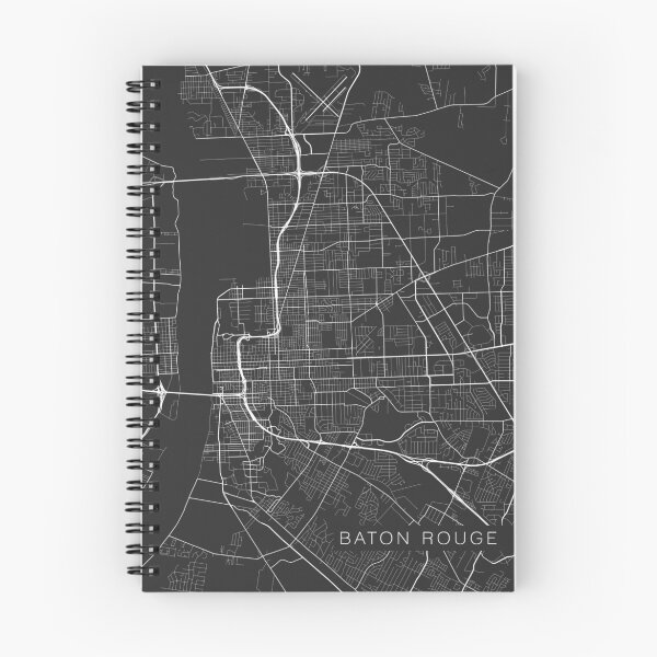 Item preview, Baton Rouge Map, USA - Gray  designed and sold by MainStreetMaps.