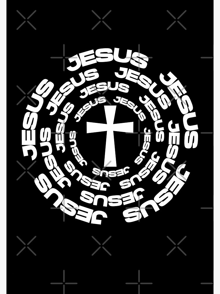 Jesus At The Center Of Our Life Christian Inspired Design Poster By