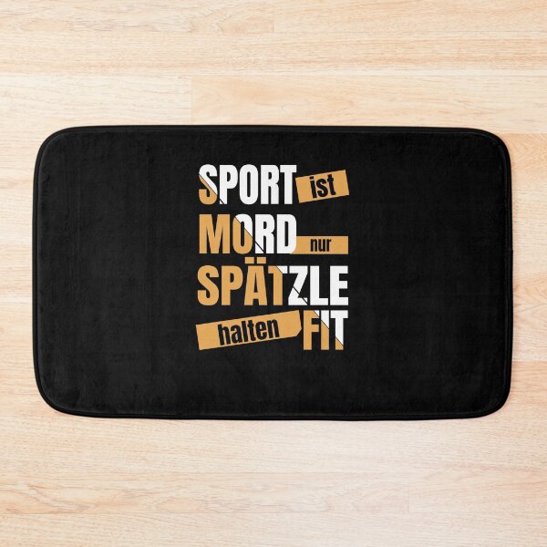 Item preview, Sport Is Murder - Only Spaetzle Keep Fit - Swabia designed and sold by Schwaben Designs.
