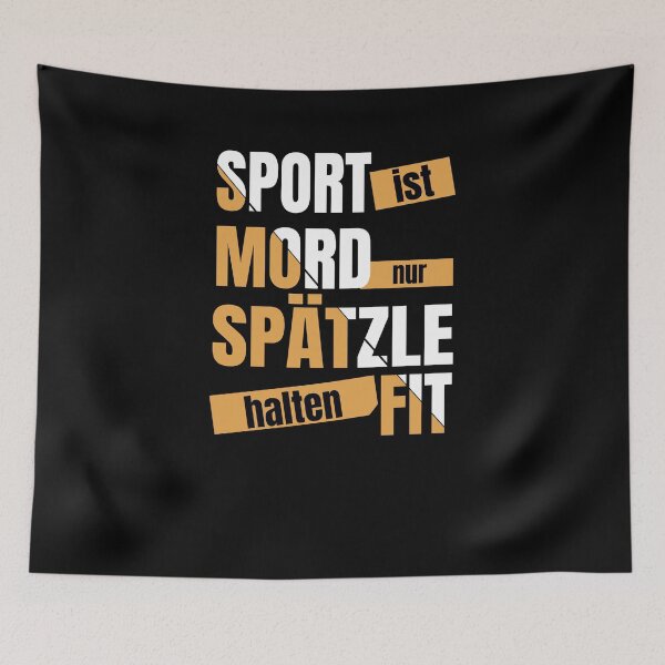 Item preview, Sport Is Murder - Only Spaetzle Keep Fit - Swabia designed and sold by Schwaben Designs.