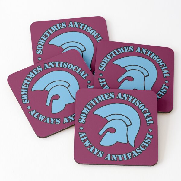 Item preview, Trojan "Sometimes Antisocial - Always Antifascist" - light blue print designed and sold by proofley.