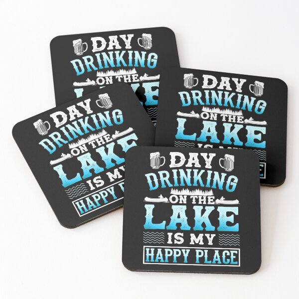 Item preview, Day Drinking On The Lake Is My Happy Place Funny Boat Pun designed and sold by ShopTheStyle.