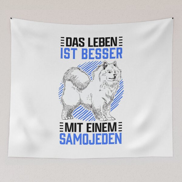 Item preview, Life with Samoyed Sled Dog Samojedenspitz designed and sold by madgrfx.