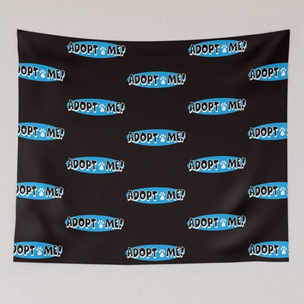 Item preview, Adopt Me! with Paw Print White + Blue designed and sold by WearWolfDesigns.