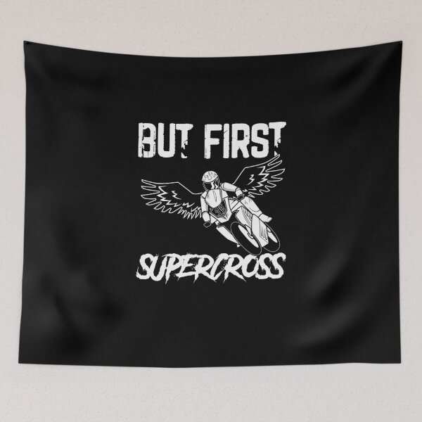 Item preview, But First Supercross Motorcycle Lover Dirt Bike Fan designed and sold by Nessshirts.