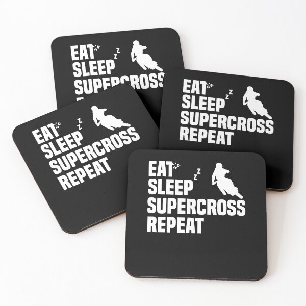 Item preview, Eat Sleep Supercross Repeat Motorcycle Lover Dirt Bike Fan designed and sold by Nessshirts.