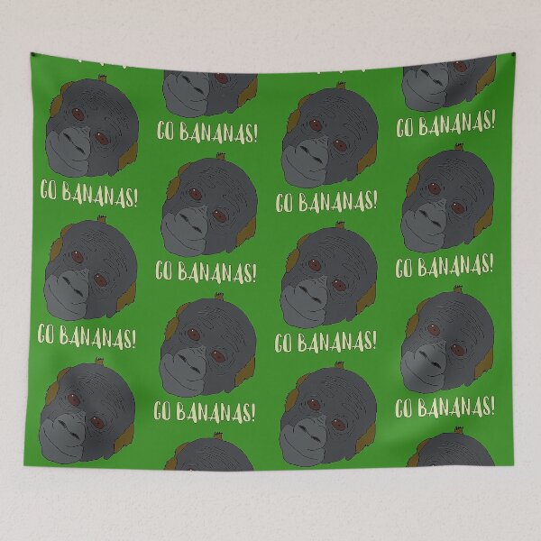 Item preview, Go Bananas Baby Gorilla Cartoon designed and sold by RevolutionInPaint.