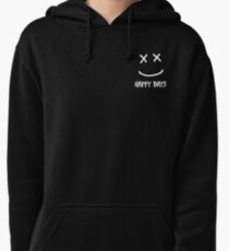 Smiley Gear in White Pullover Hoodie