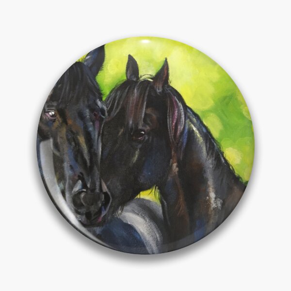Aperçu de l'œuvre Une paire de chevaux montrant de l'affection créée et vendue par PremArt Gallery.