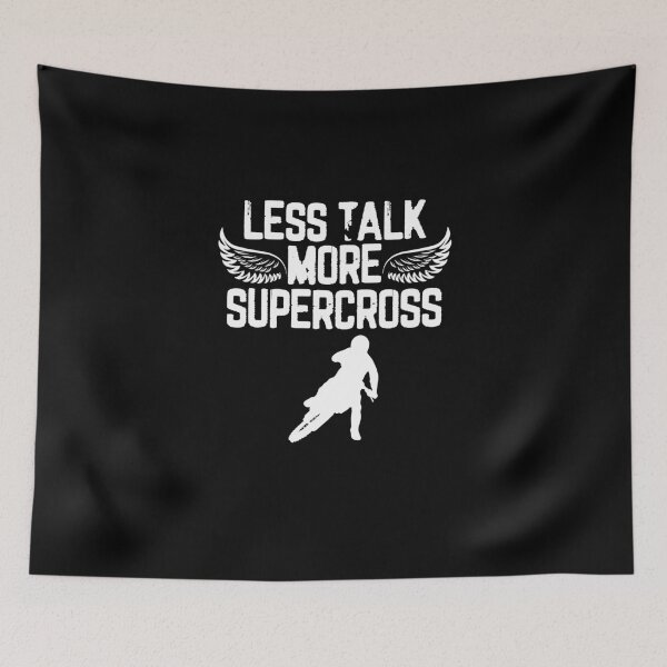 Item preview, Less Talk More Supercross Motorcycle Lover Dirt Bike Fan designed and sold by Nessshirts.