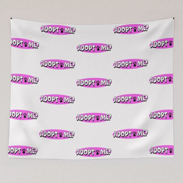 Item preview, Adopt Me! with Paw Print Black + Pink designed and sold by WearWolfDesigns.