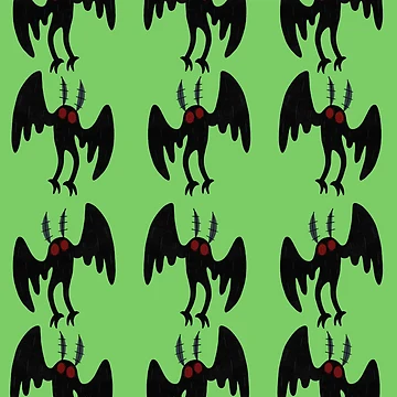 Artwork thumbnail, Mothman pattern by FlyPattern