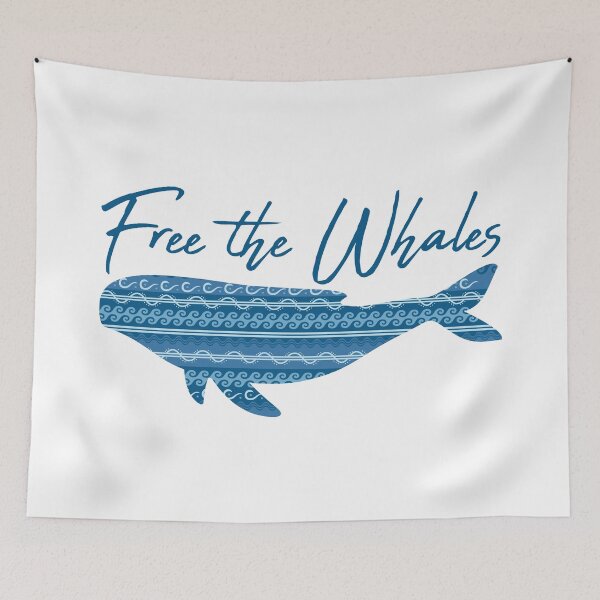 Item preview, Free the whales designed and sold by johndesignwaves.