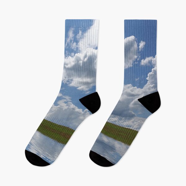 Item preview, rural landscape with river and clouds  designed and sold by Mike Kiev art.