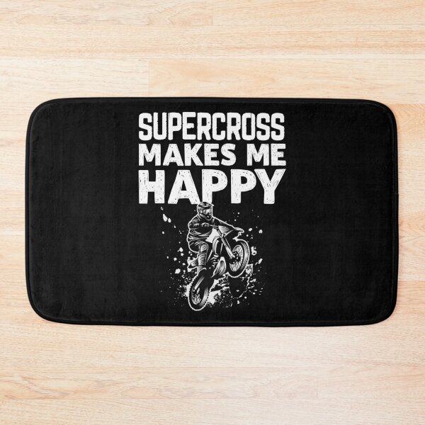 Artikelvorschau, Supercross macht mich glücklich Freestyle Motocross Motorrad entworfen und verkauft von Nessshirts.