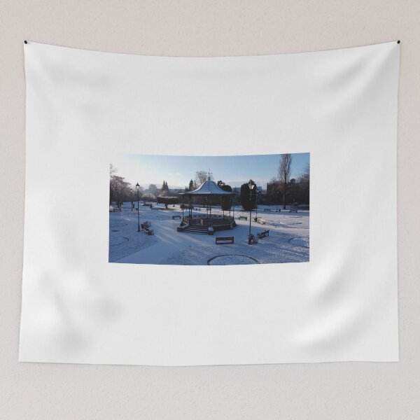 Item preview, Victoria Gardens Bandstand Snowy Sunrise designed and sold by Darksider-Photo.