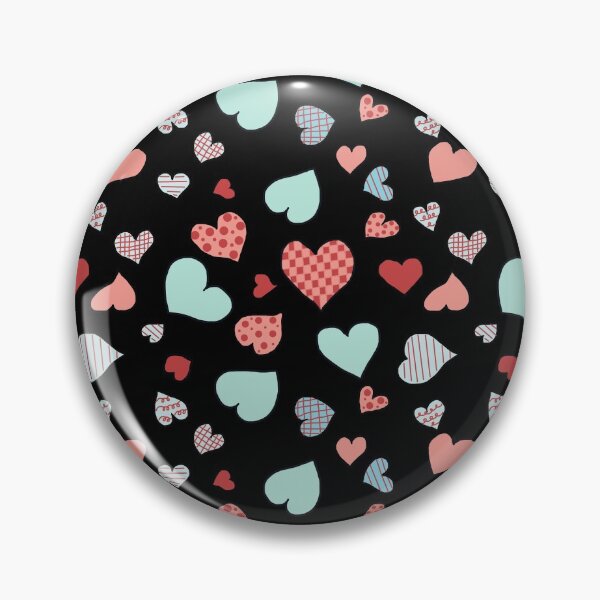 Item preview, Hearts Abound-Black designed and sold by RepeatCandy.