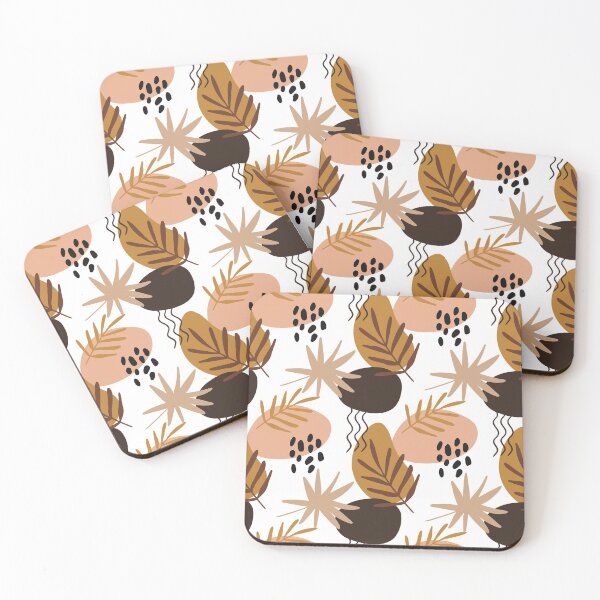 Item preview, Abstract Geometrical leafs Earth Ton  designed and sold by MutchiDesign.