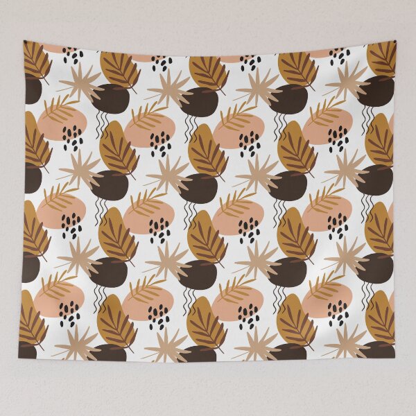 Item preview, Abstract Geometrical leafs Earth Ton  designed and sold by MutchiDesign.