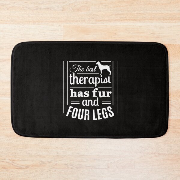 Item preview, The Best Therapist Has Fur and Four Legs - Trendy quote typographical White designed and sold by WearWolfDesigns.