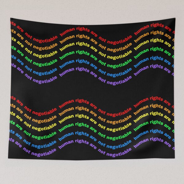 Item preview, Human Rights Pride Flag designed and sold by Pauli-.
