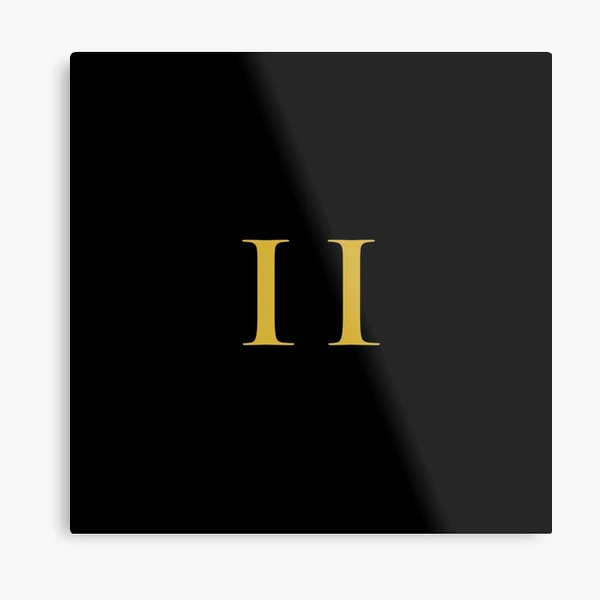 Number 55 Roman Numeral LV Gold Metal Print for Sale by nocap82