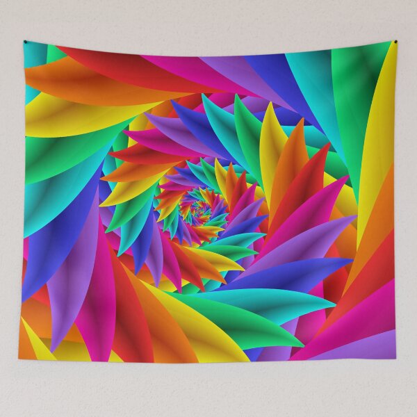 Item preview, Psychedelic Rainbow Spiral designed and sold by Kitty Bitty.