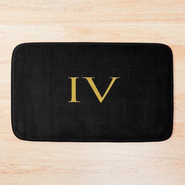 Item preview, Number 4 Roman Numeral IV Gold designed and sold by NECHSTORE.