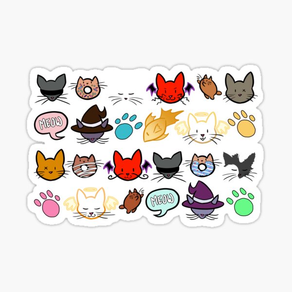 Cats Everywhere Sticker