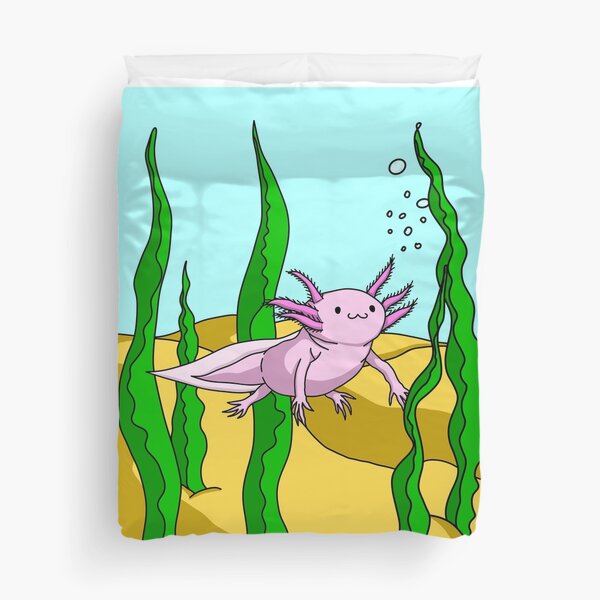 Alfred the anxious axolotl Duvet Cover